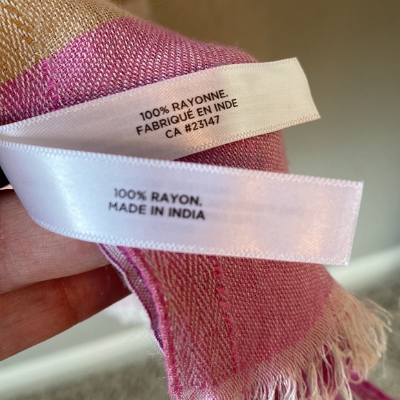 Talbots 100% Rayon Oblong Scarf/Wrap - Picture 8 of 9